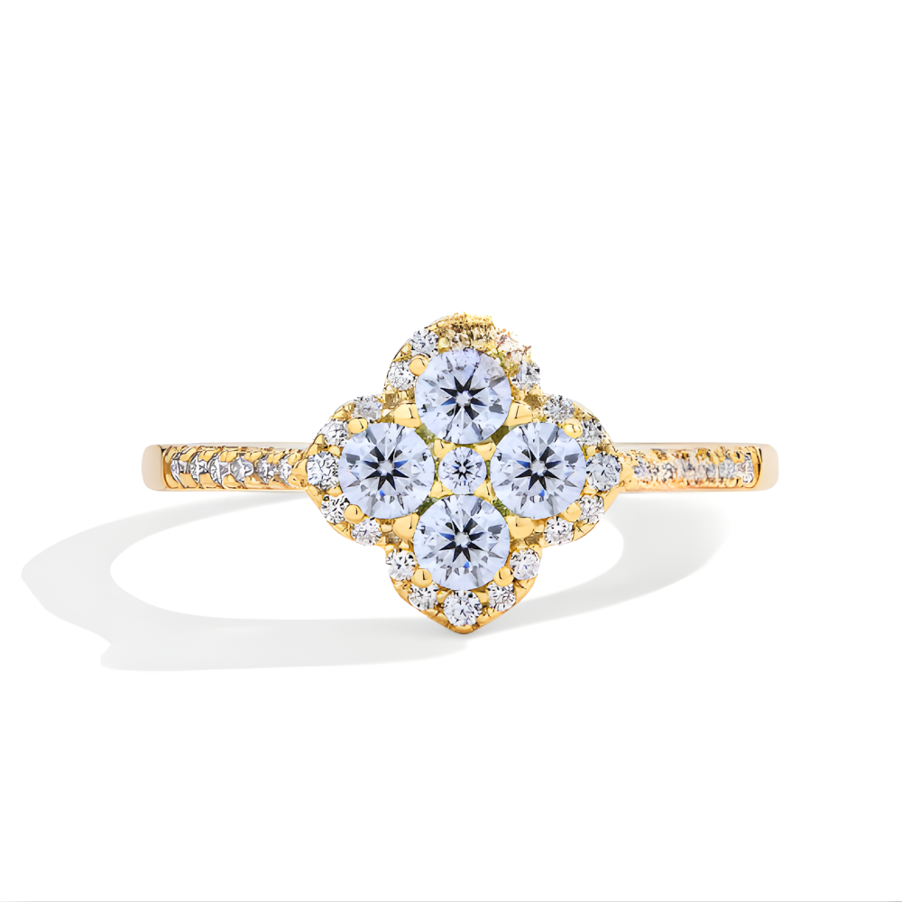 Women’s Moissanite Sterling Silver Classic Round Engagement Wedding Ring Elegant Bridal Jewelry