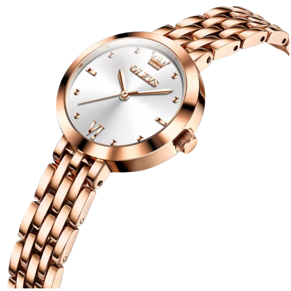 Women’s Quartz Watch 25mm Stainless Steel Hardlex Crystal Shock & Water Resistant