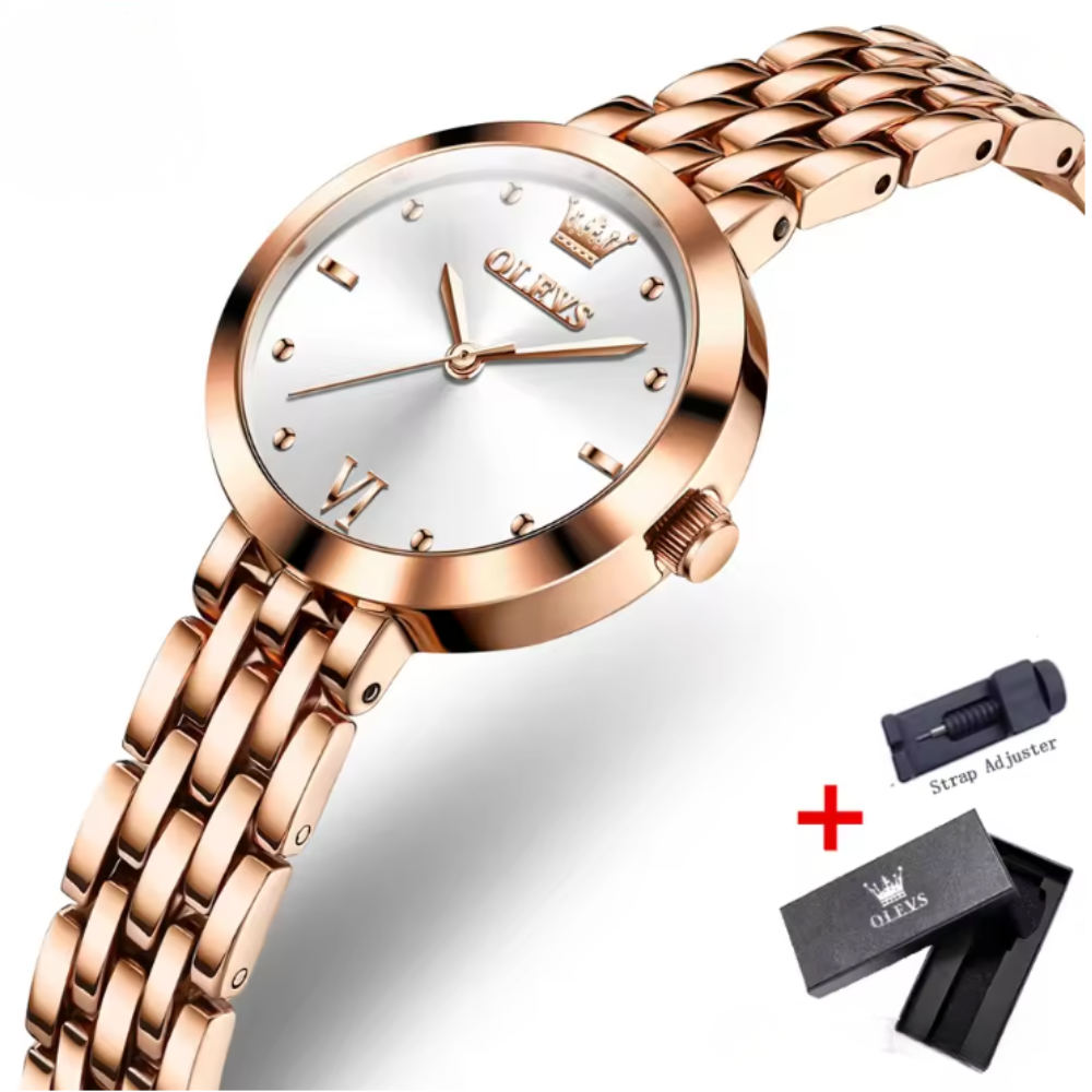Women’s Quartz Watch 25mm Stainless Steel Hardlex Crystal Shock & Water Resistant