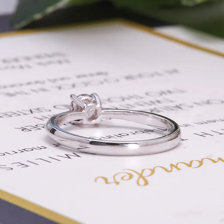Lab Diamond 4mm / 10k White Gold / 4 – | RoyElite