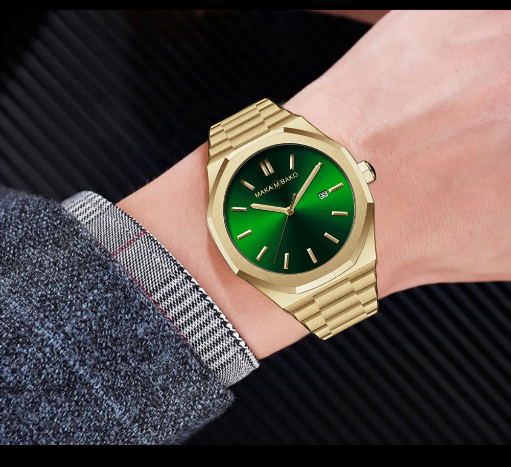 Original Top Brand Stainless Steel Men Wristwatch Classic Business Waterproof Man Black Clock Japan Movement Quartz Mens Watches - RoyElite