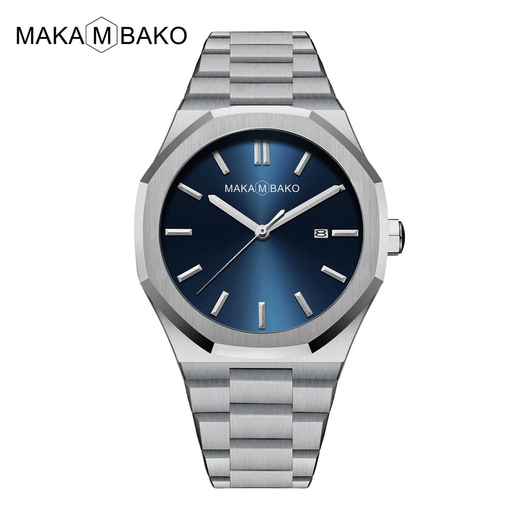 Original Top Brand Stainless Steel Men Wristwatch Classic Business Waterproof Man Black Clock Japan Movement Quartz Mens Watches - RoyElite
