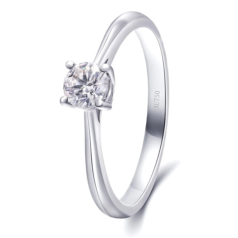 Lab Diamond 4mm / 10k White Gold / 4 – | RoyElite