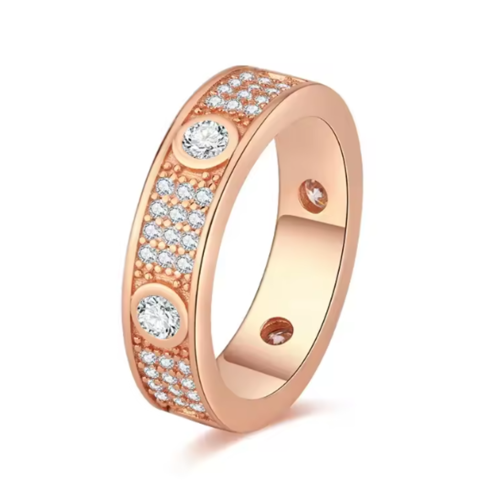 Eternity Moissanite Wedding Band 2mm White Gold Plated 925 Sterling Silver Engagement Ring