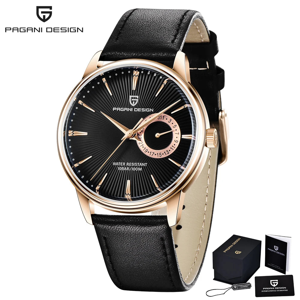 Original PAGANI DESIGN 1645 Fashion Casual Sports Watch Men Military Watch Stainless Steel Waterproof Quartz Watch Reloj Hombre