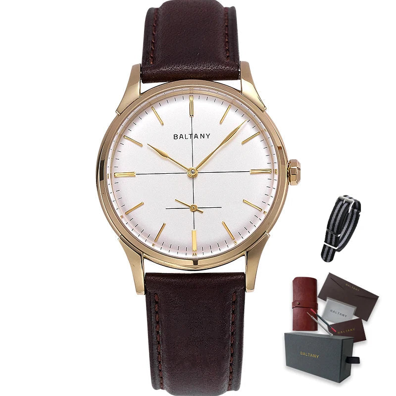 Reloj mecánico Baltany de 38,5 mm con pequeño segundero — fotografía 10
