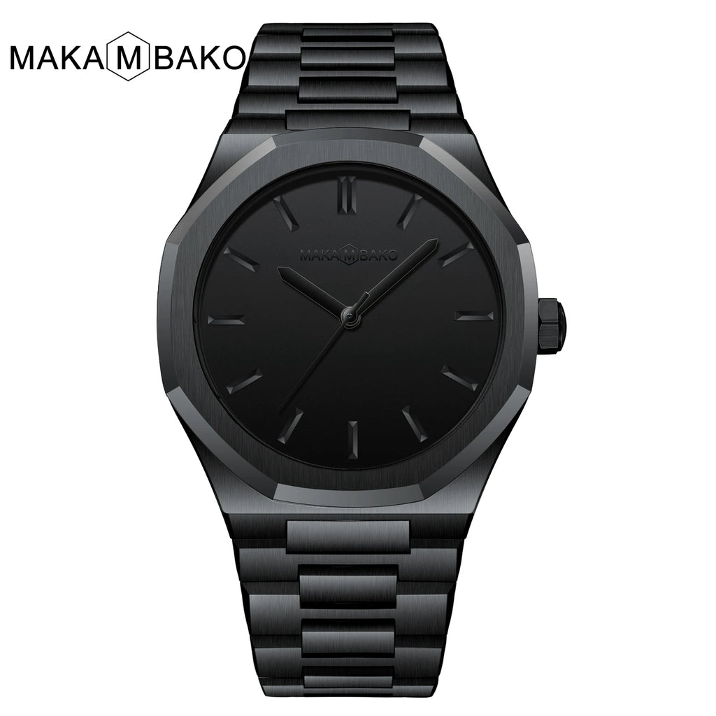 Original Top Brand Stainless Steel Men Wristwatch Classic Business Waterproof Man Black Clock Japan Movement Quartz Mens Watches - RoyElite
