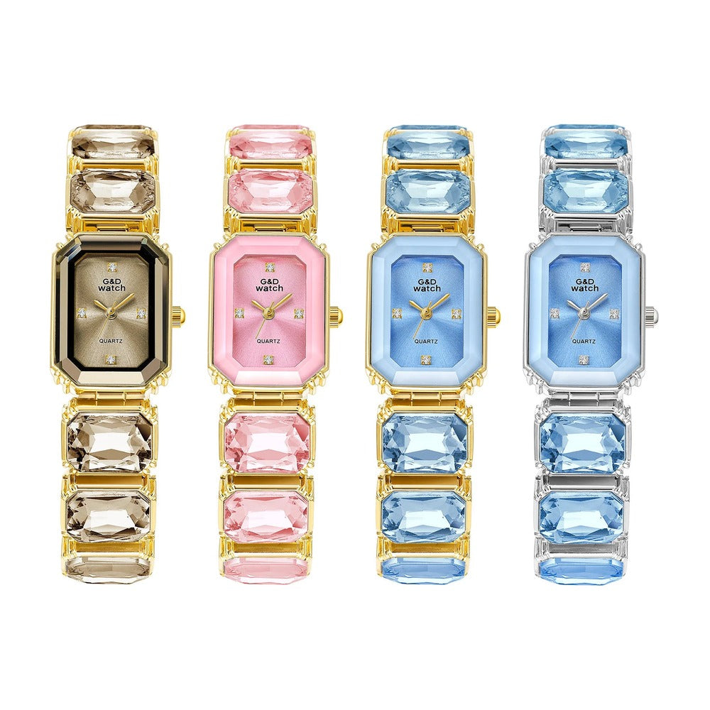 Gema watch, all four colourways side by side