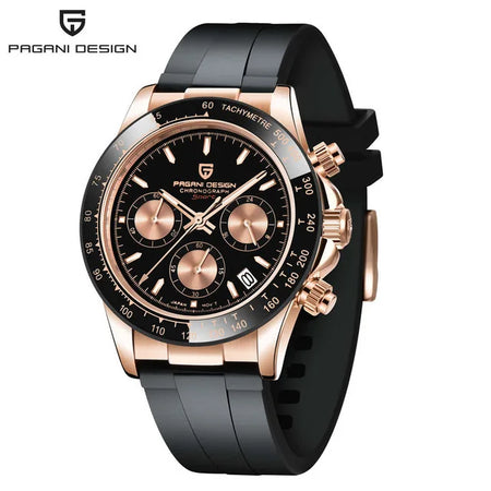 40mm New V2 PAGANI DESIGN Men's Quartz Watches Sapphire Retro Chronograph Stainless Steel Waterproof Watch Men Relogio Masculino - RoyElite