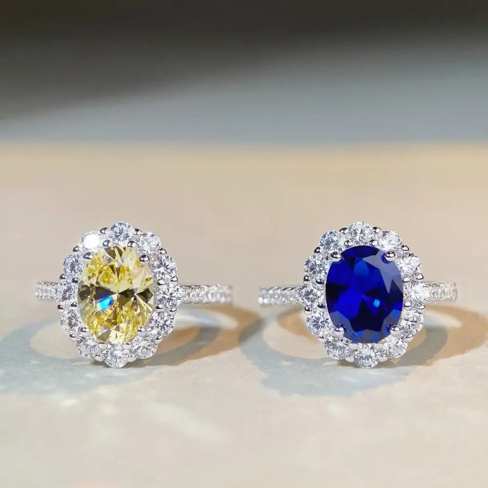 PT950 Platinum & White Gold Ring – 3ct Pigeon Egg-Shaped Diamond, Luxury Women’s Classic Design