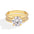 18K Gold Plated 3 Carat Moissanite Engagement Ring 925 Sterling Silver Round Cut Wedding Jewelry
