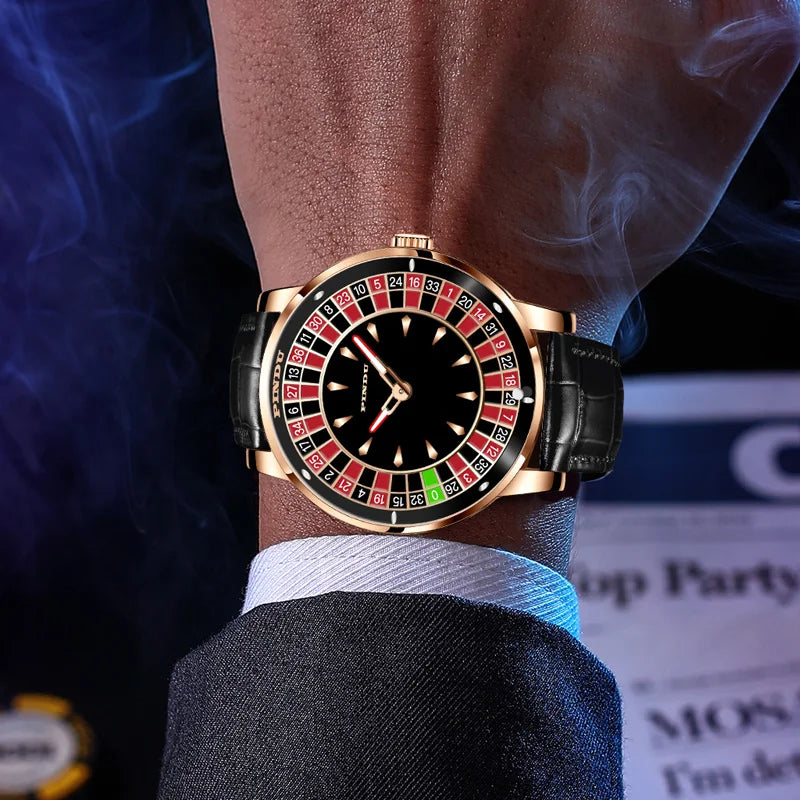 PINDU Automatic Roulette Watch – Luminous Hands