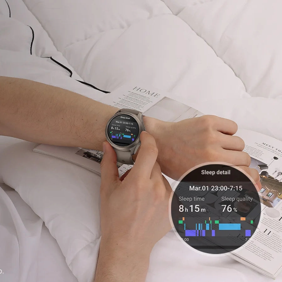 Premium AMOLED Smartwatch with GPS Tracking Compass NFC and Ultra-Long Battery Life