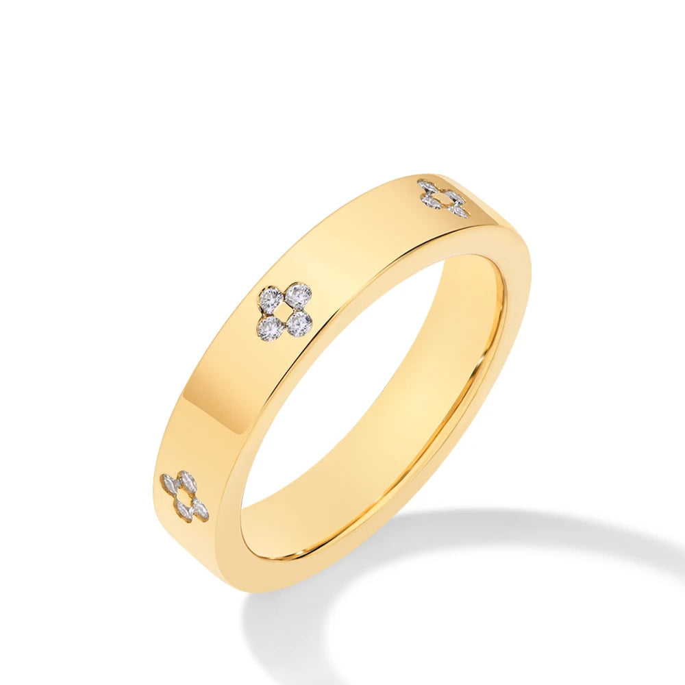 Moissanite Wedding Band Women Round Cut Floral Design 925 Sterling Silver Anniversary Ring