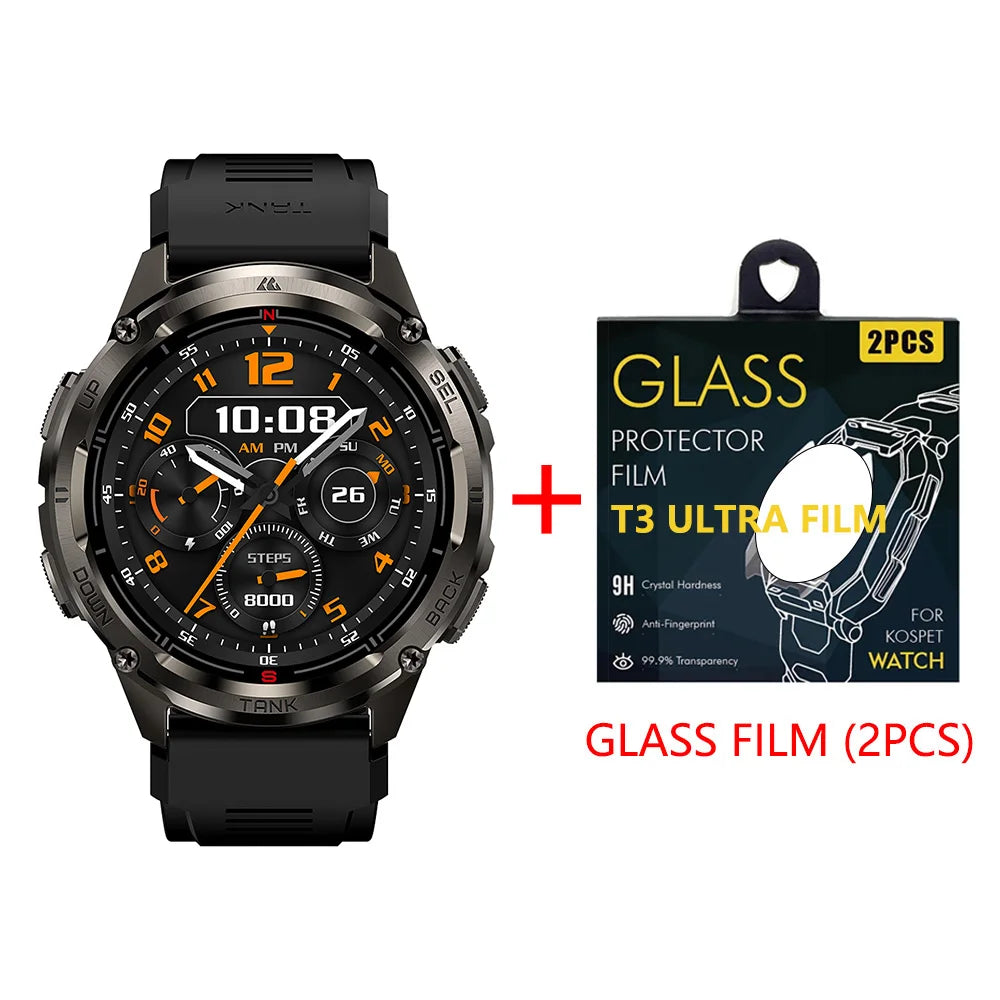 Men’s GPS Smartwatch with Compass Altimeter Barometer AMOLED Display and Bluetooth Call
