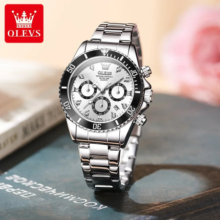 OLEVS 5632 Women's Elegant Luxury Quartz Watch Zircon Scale Waterproof Luminous Hands Date Function And Automatic Date Feature - RoyElite