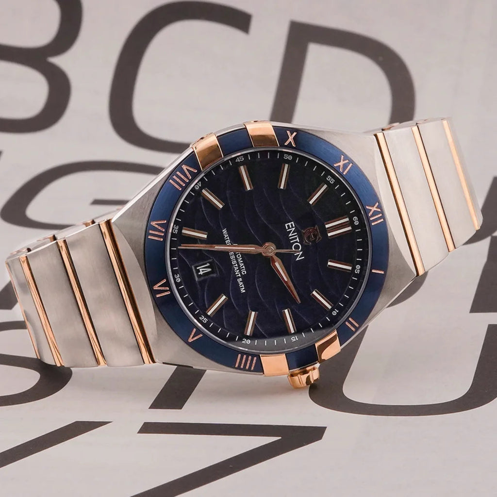 ENITON Business Automatic Watch for Men | Luminous Dial with Calendar and Sapphire Glass