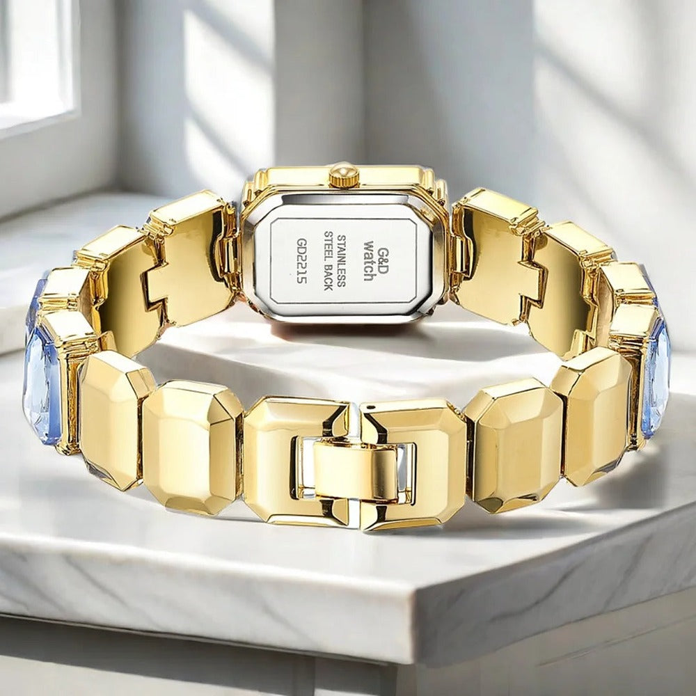 Gema watch case back and hook clasp
