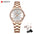 CURREN Set de Reloj de Moda para Mujer con Pulsera, Anillo y Pendientes de Cristal