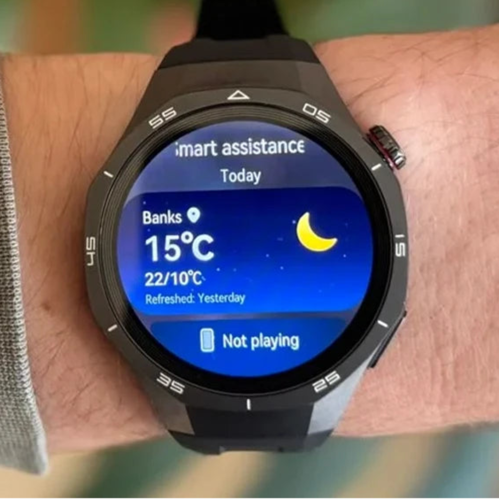 Men’s Stainless Steel Smartwatch with AMOLED Display GPS Fitness Tracker and Long Battery Life