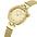 Women's Rose Gold Quartz Watch 30mm Oval Alloy Case Steel Mesh Band 3ATM Water Resistant