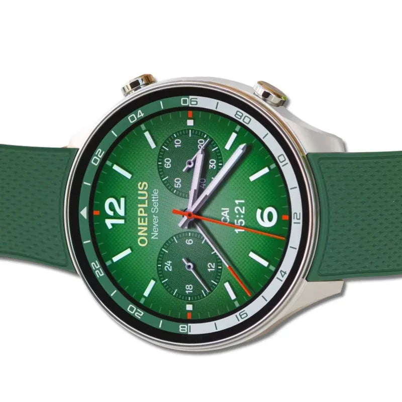 Men’s Smartwatch AMOLED Display GPS Fitness Tracker with Wear OS and Long Battery Life