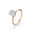 Women’s 2CT Oval Cut Moissanite Engagement Ring in 18K Gold Plated 925 Sterling Silver with Certificate