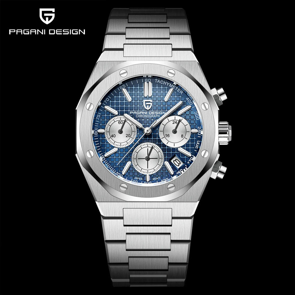 Pagani Design 2025 New VK63 Business Men's Quartz Watch Luxury Sapphire Stainless Steel 20Bar Waterproof Leisure Sports Watch Me