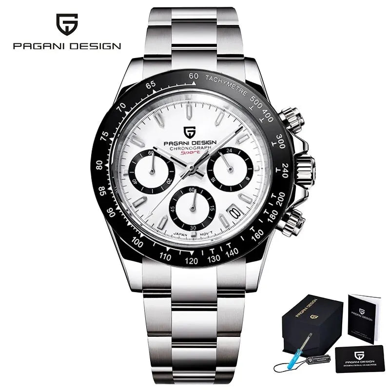 2024 New PAGANI DESIGN Chocolate PD1644 Luxury Quartz Watch For Men Automatic date Wristwatches Men Sport Waterproof Chronograph