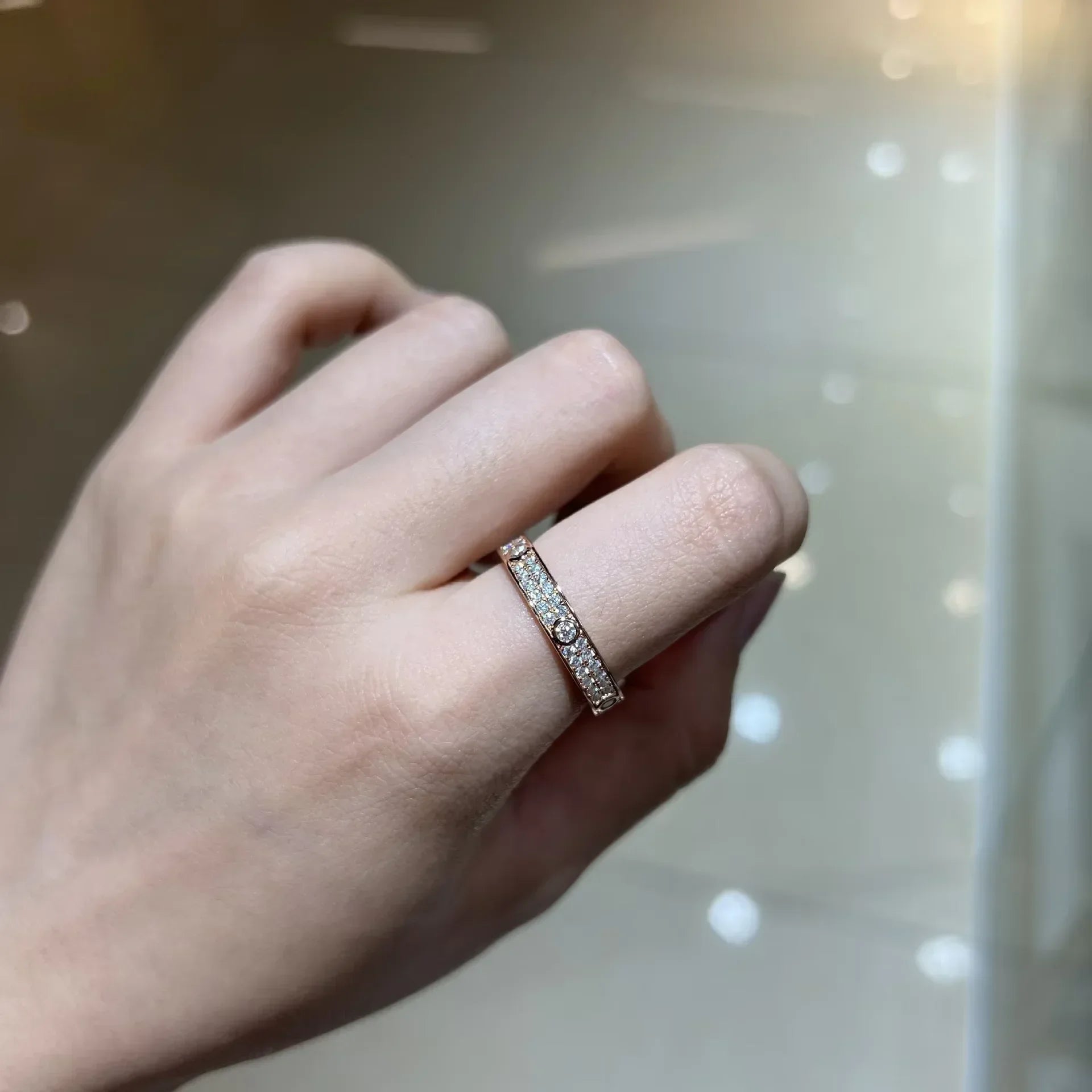 Eternity Moissanite Wedding Band 2mm White Gold Plated 925 Sterling Silver Engagement Ring