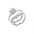 Sterling Silver Moissanite Ring Set D Color Round Cut Diamond Alternative for Women Jewelry