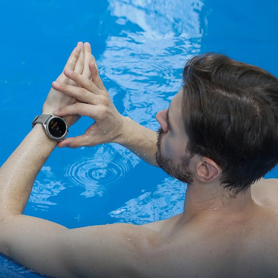 Premium AMOLED Smartwatch with GPS Tracking Compass NFC and Ultra-Long Battery Life