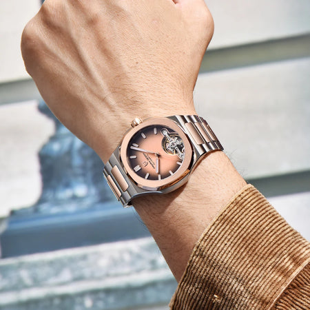 2025 New PAGANI DESIGN Tourbillon Mens Mechanical Watches Rose Gold Luxury Automatic Watch For Man AR Sapphire Mirror Luminous - RoyElite