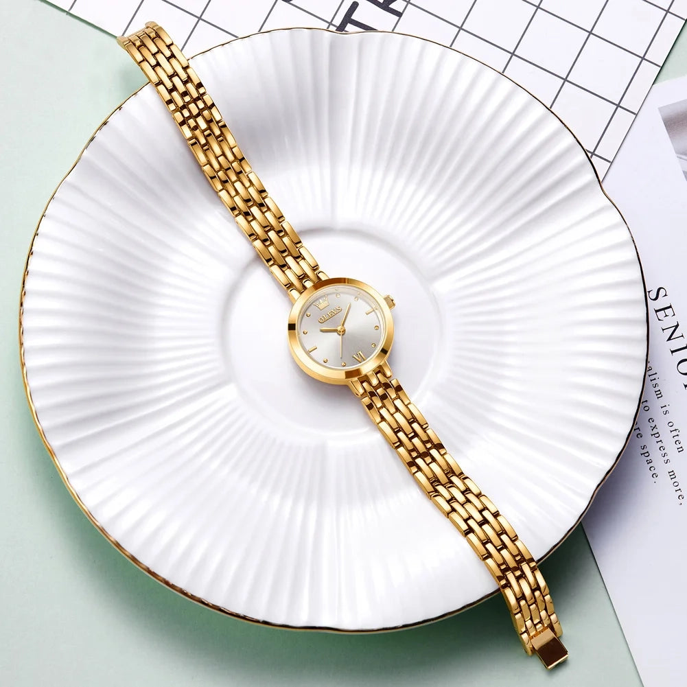 Women’s Quartz Watch 25mm Stainless Steel Hardlex Crystal Shock & Water Resistant