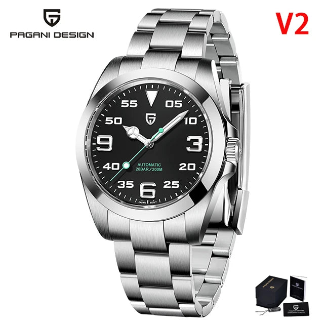 PAGANI DESIGN PD-1692 Men Mechanical Wristwatches Luxury Sapphire Glass AR Coated Automatic Watches 20bar Waterproof Watch Men