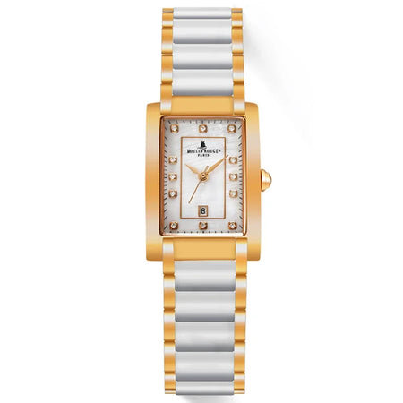 BERNY Women Watch Quartz Ceramic Bracelet Butterfly Buckle Waterproof Fashion Gold Female Clock Relogio Feminino Birthday Gift - RoyElite