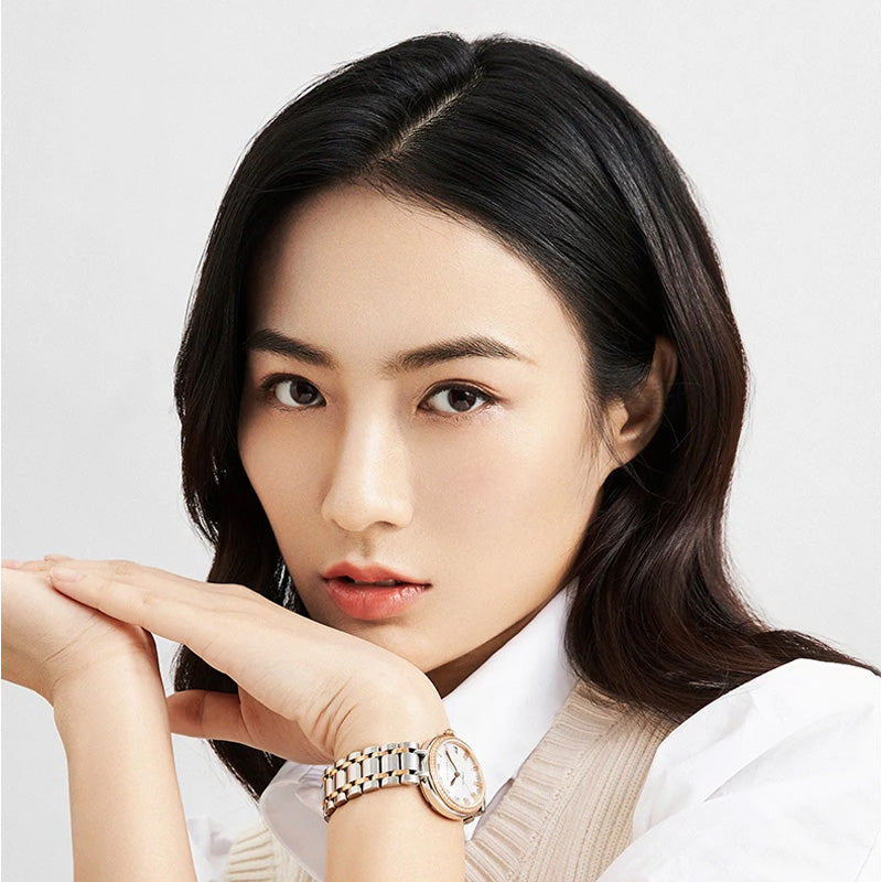 Ultra-Thin Automatic Mechanical Watch for Women – Roman Dial, Sapphire Glass, Holiday-Inspired Design