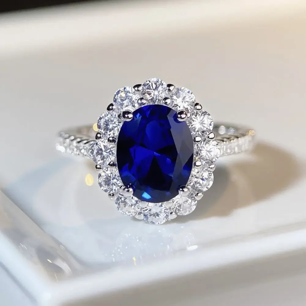 PT950 Platinum & White Gold Ring – 3ct Pigeon Egg-Shaped Diamond, Luxury Women’s Classic Design