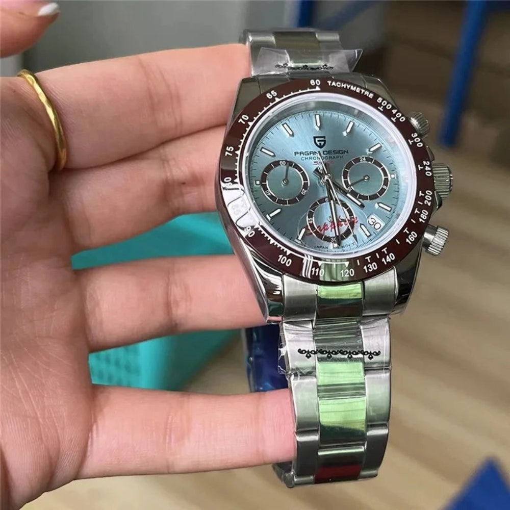 Quartz Chronograph Watch | Timeless Precision in Sapphire Steel by PAGANI - RoyElite