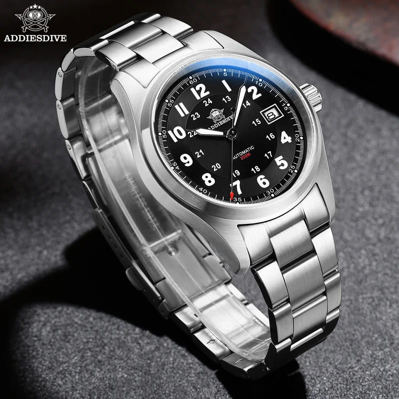 ADDIESDIVE Luxurious Men's Automatic Watch NH35A Mechanical Watch Sapphire Glass 200m Waterproof Analog Luminous Watches AD2048