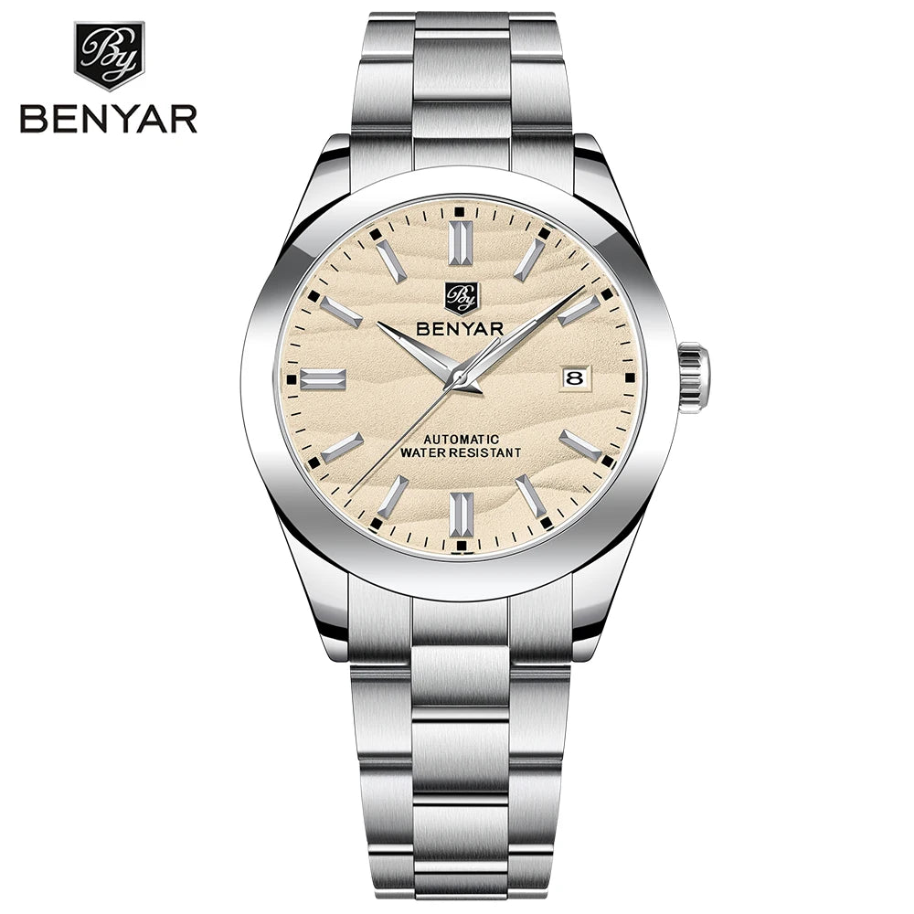 BENYAR 2024 40MM Automatic Stainless Steel Watch