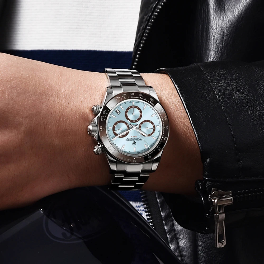 Quartz Chronograph Watch | Timeless Precision in Sapphire Steel by PAGANI - RoyElite