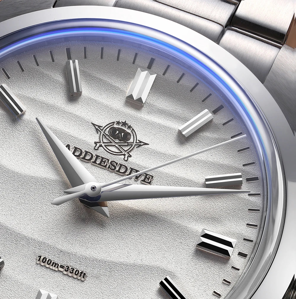 Reloj de Cuarzo Minimalista de Mujer 36mm Esfera Arena del Desierto Acero Inoxidable Resistente al Agua
