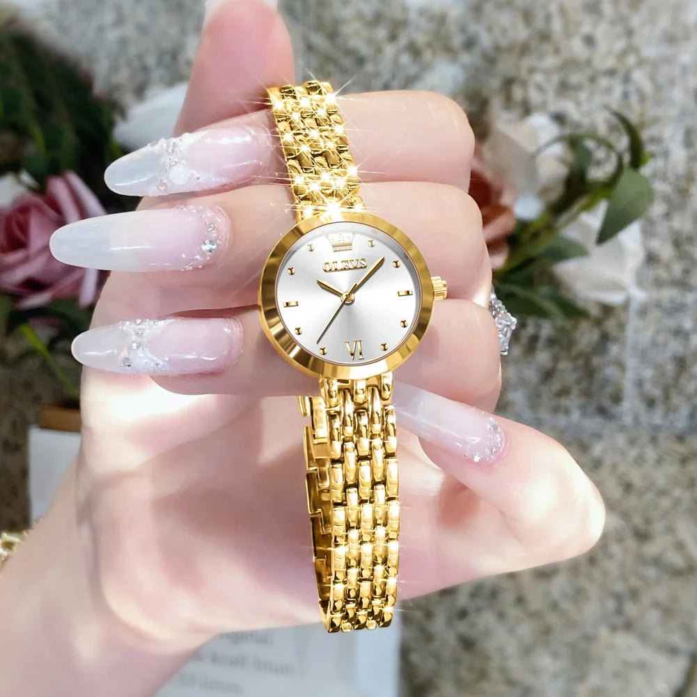 Women’s Quartz Watch 25mm Stainless Steel Hardlex Crystal Shock & Water Resistant