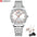 CURREN Set de Reloj de Moda para Mujer con Pulsera, Anillo y Pendientes de Cristal