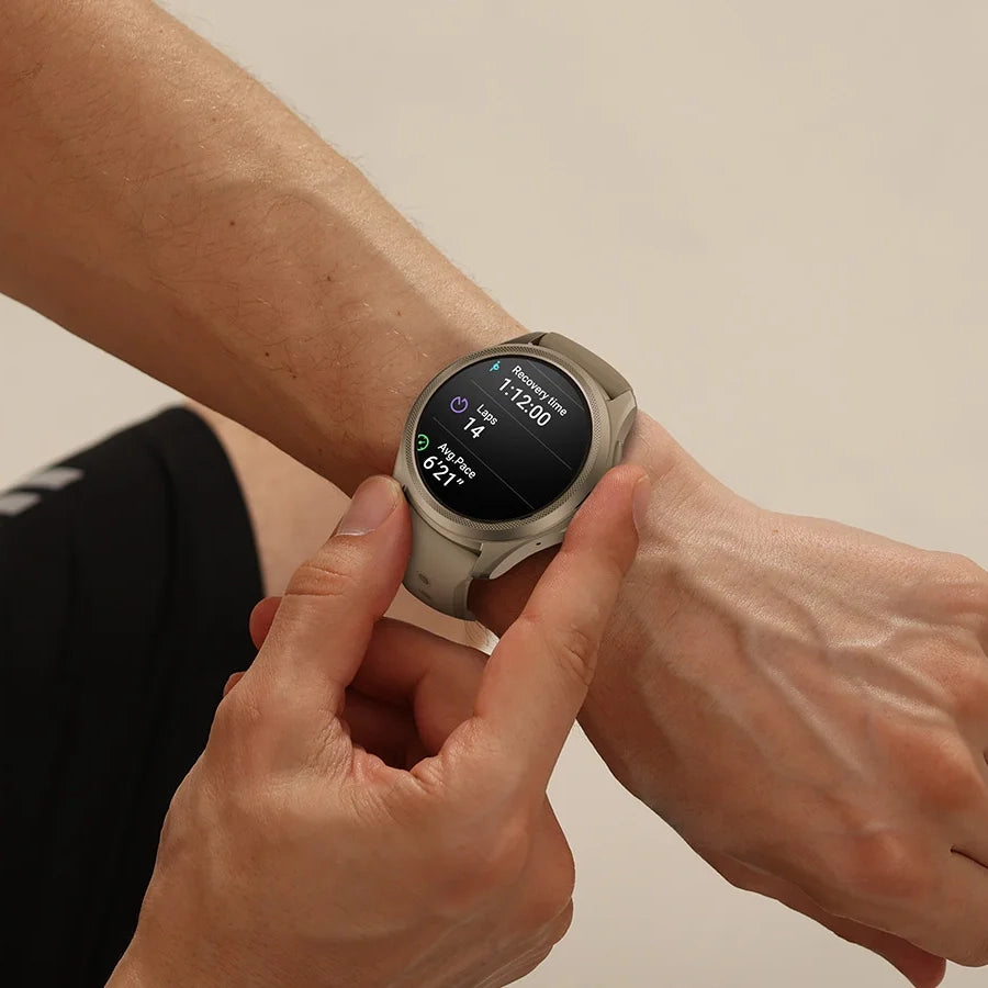 Premium AMOLED Smartwatch with GPS Tracking Compass NFC and Ultra-Long Battery Life