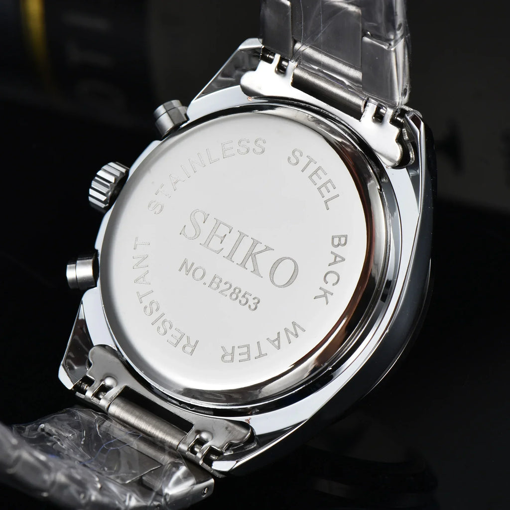 Seiko Luxury Brand Fashion Business Casual Sports Multifunctional Chronograph Hot Selling Mens Non-Mechanical Quartz Wrist Watch