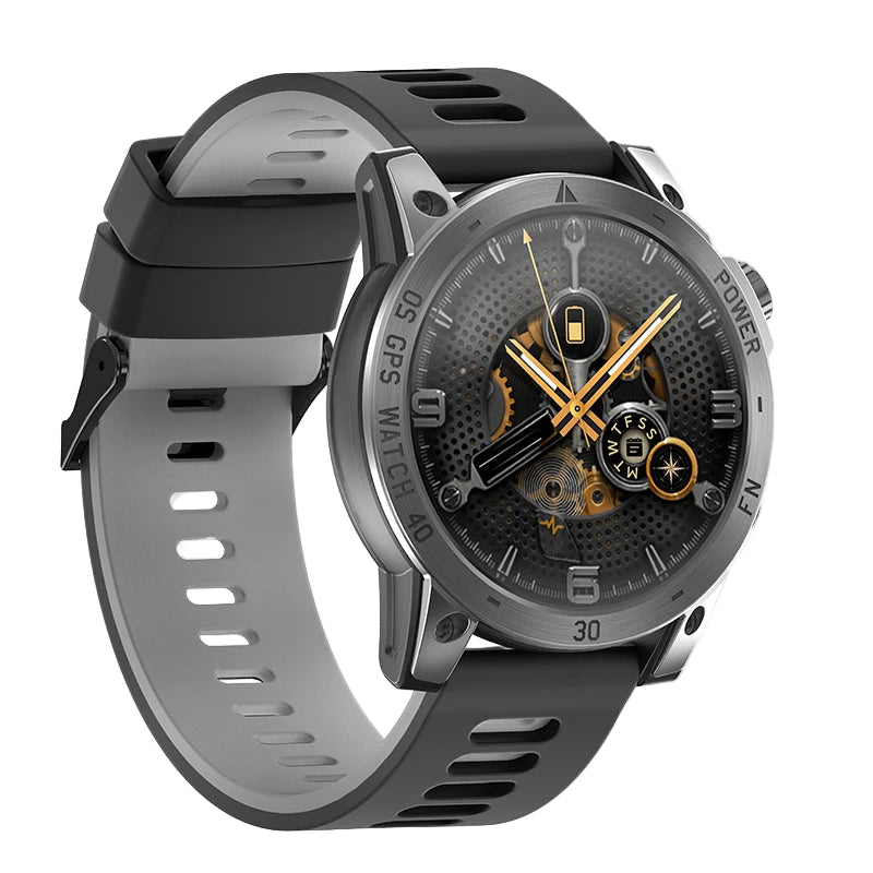 Men’s GPS Smartwatch AMOLED Display Waterproof Fitness Tracker with Altimeter and Compass