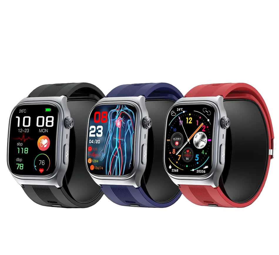 Men & Women's Health Smartwatch Fitness Tracker Blood Pressure Oxygen Android iOS Sport