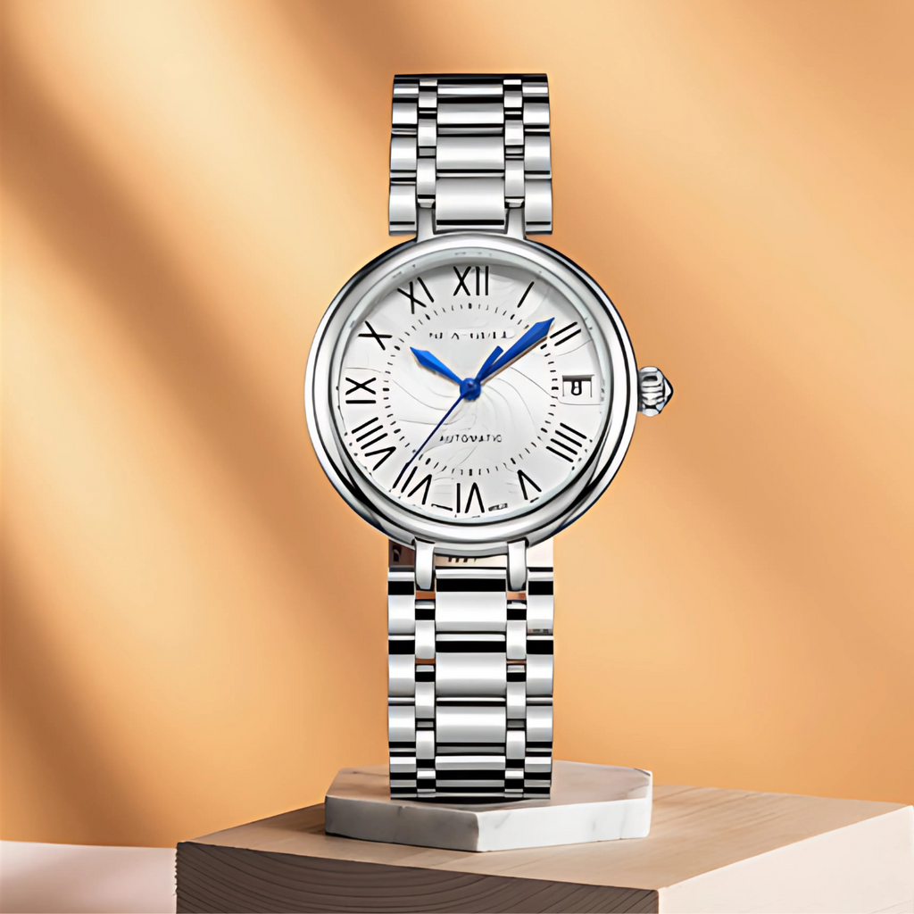 SEAGULL Ultra-Thin Automatic Mechanical Watch for Women – Roman Dial, Sapphire Glass, Holiday-Inspired Design